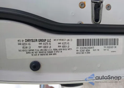 2013 Chrysler 300 Motown из США, поврежденный, VIN 2C3CCAAG1DH630475